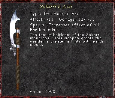 Zokarr's Axe
