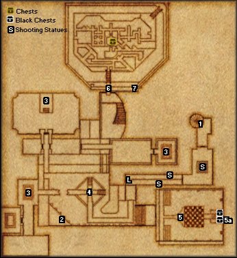 1000 Terrors Lower Level Map