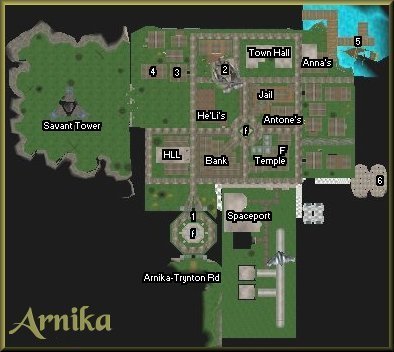 Map of the Arnika