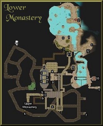 Map of the Lower Monastery