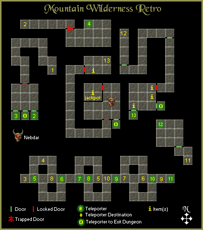 Mountain Wilderness Retro Dungeon