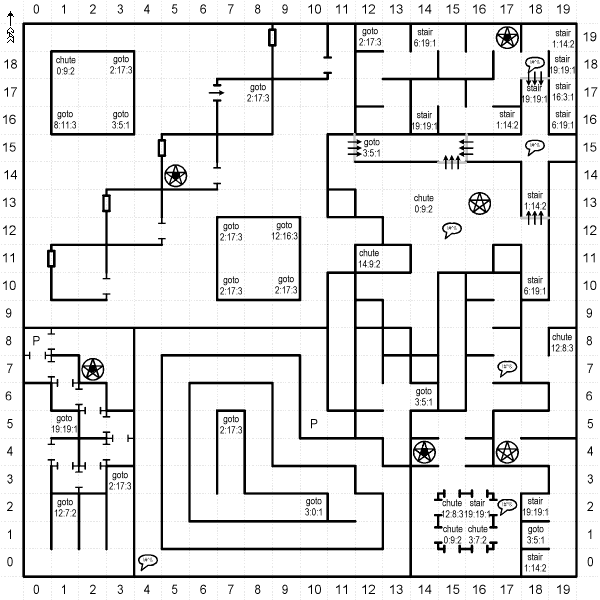 Wizardry IV: Return of Werdna Level 03 Map