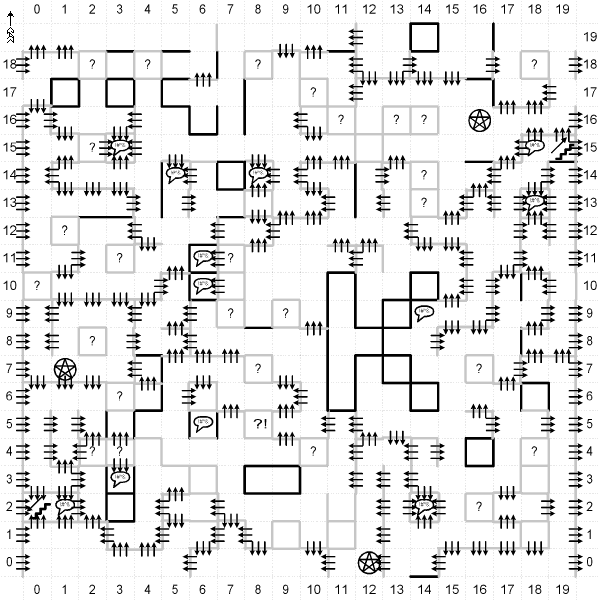 Wizardry IV: Return of Werdna Level 04 Map