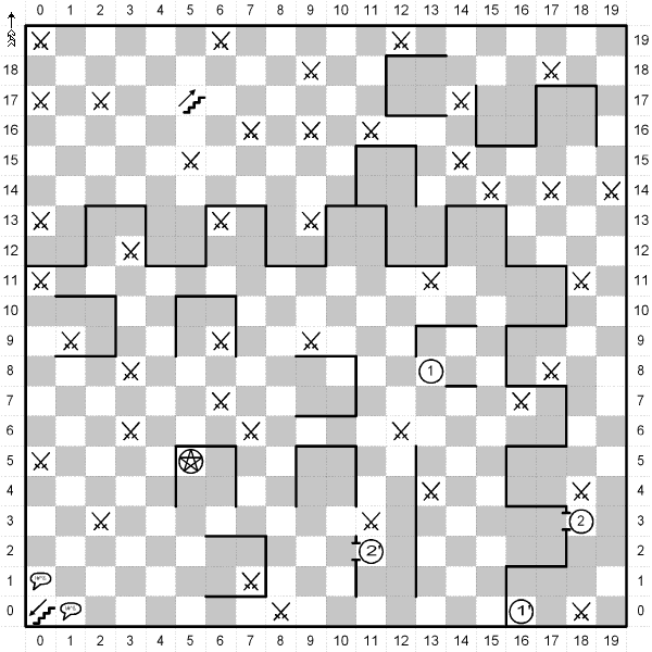 Wizardry IV: Return of Werdna Level 05 Map